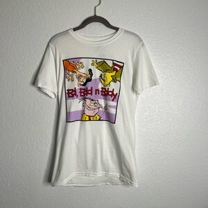 Ed EDD an Eddy Cartoon Network Y2K Show Graphic Tee S